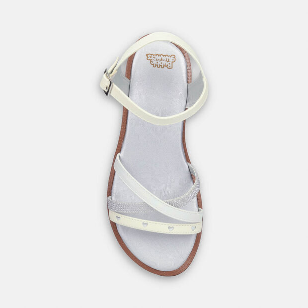 Sandalias Para Ni&ntilde;a Bubblegummers Gris Bosny Junior Girls 6 +, 