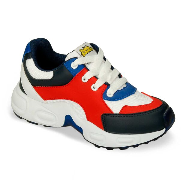 Tenis ParaNi&ntilde;o Bubblegummers Blanco-Rojo Queso, 