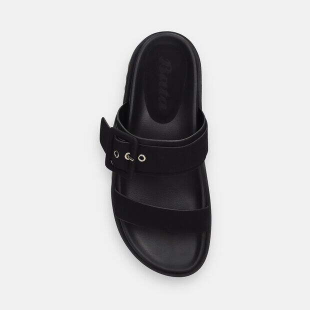 Sandalias Para Mujer Bata Negro Perrie Summer, 