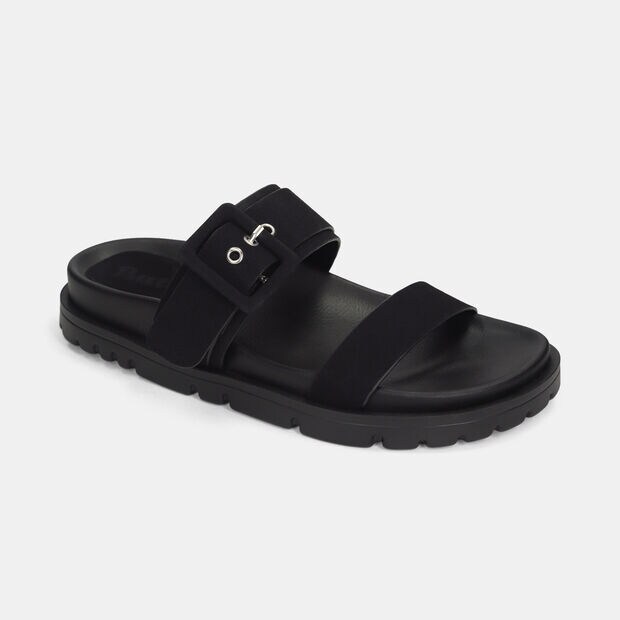 Sandalias Para Mujer Bata Negro Perrie Summer, 