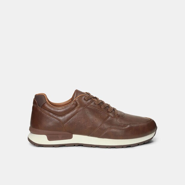 Tenis Para Hombre Bata Caf&eacute; Perrie Casual, 