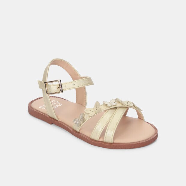 Sandalias Para Ni&ntilde;a Bubblegummers Beige Mary First Step Girls 1 +, 