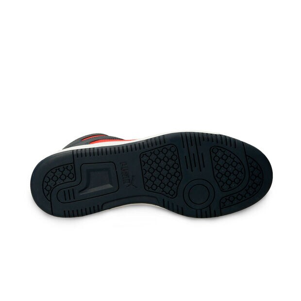 Tenis Para Hombre Puma Blanco-Rojo Puma Rebound Layup Sl, 