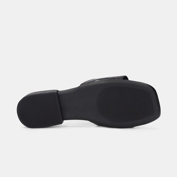 Sandalias Para Mujer Bata Negro , 