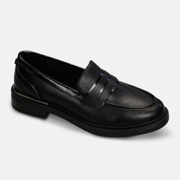 Mocasines Para Mujer Bata Negro Kenny Arlette Flat, 