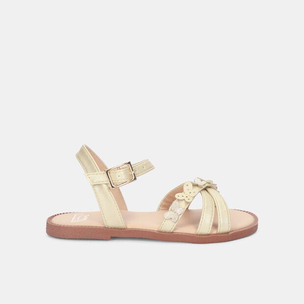 Sandalias Para Ni&ntilde;a Bubblegummers Beige Mary First Step Girls 1 +, 