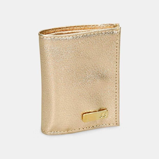 Tarjetero Para Mujer Bata Dorado Jestia D, 