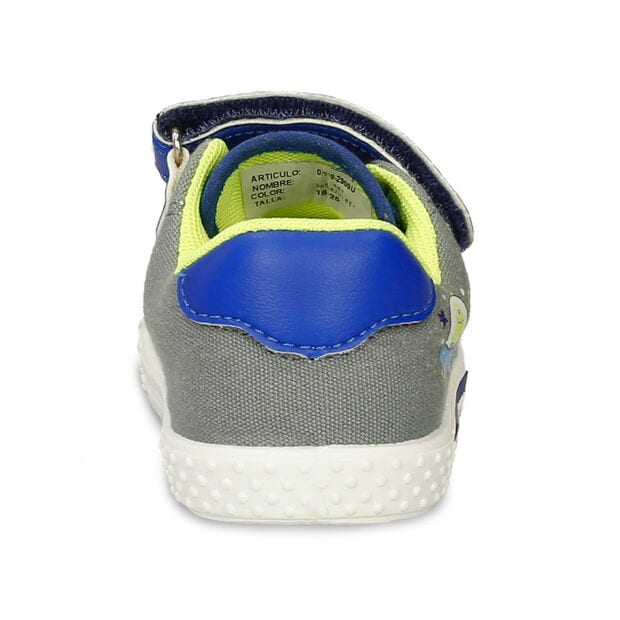 Tenis Para Ni&ntilde;o Bubblegummers Gris-Azul Rey, 