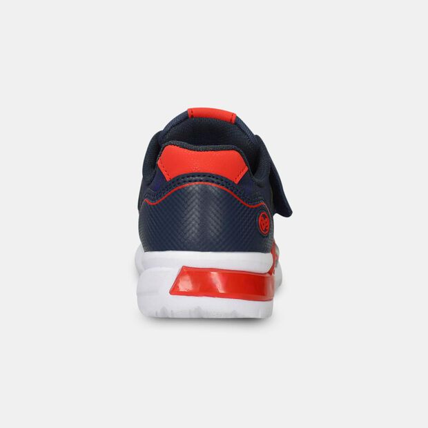 Tenis Con Luces Para Ni&ntilde;o Licenses Marvel Azul Milan Spiderman, 