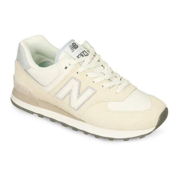 Tenis Para Mujer New Balance Blanco-Gris Women'S 574, 