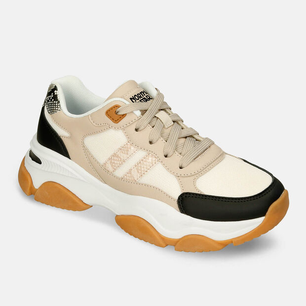 Tenis Para Mujer North Star Beige Jazzy Canna, 