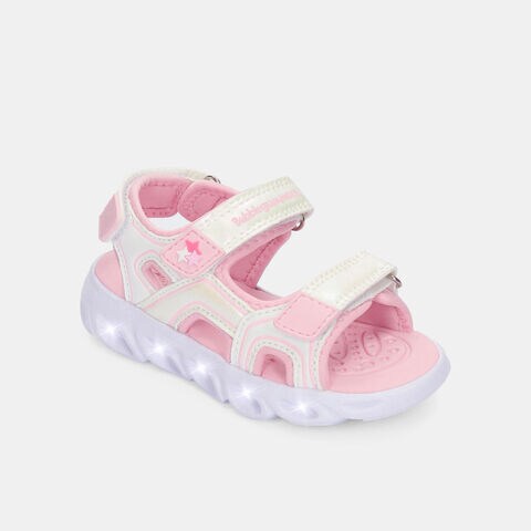Tenis Con Luces Para Ni&ntilde;os Bubblegummers Multicolor Dust First Step Girls 1 +, 