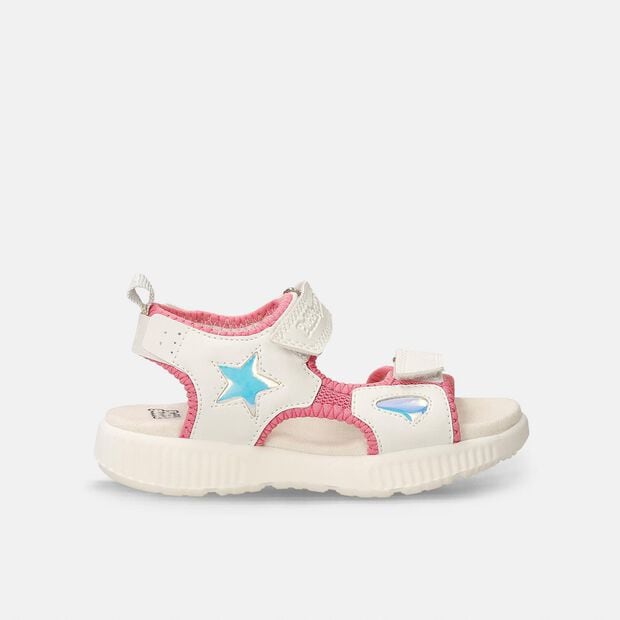 Sandalia Para Ni&ntilde;a Bubblegummers Blanco-Fucsia Samary, 