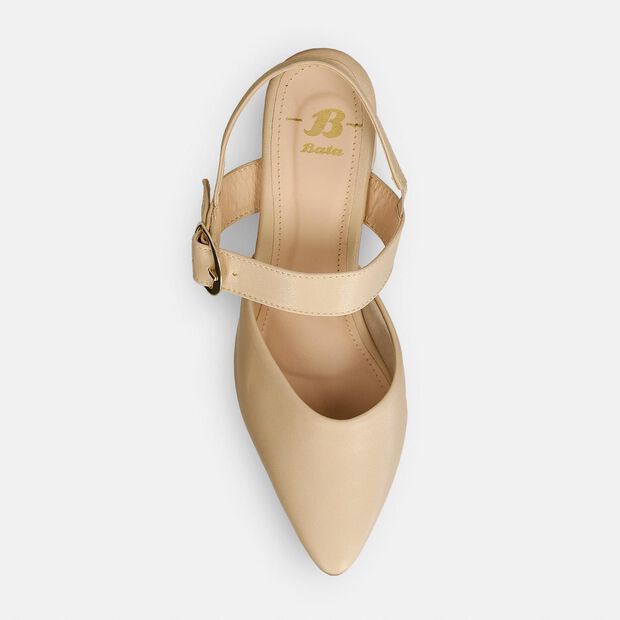Tacones Para Mujer Bata Beige Juma, 
