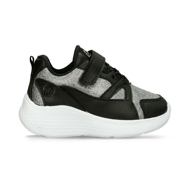 Tenis Para Ni&ntilde;a Bubblegummers Plateado-Negro Rania, 