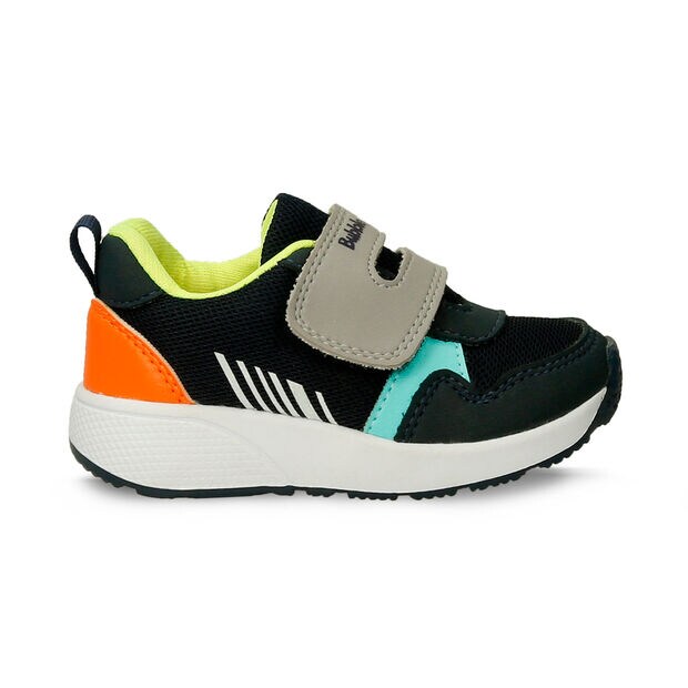 Tenis Para Ni&ntilde;o Bubblegummers Gris-Azul Quy, 