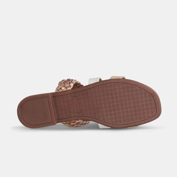 Sandalias Para Mujer Bata Oro Rosa Kristina, 