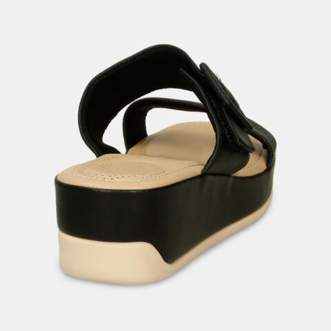 Sandalia Para Mujer Bata Comfit Negro Jacinta Summer, 