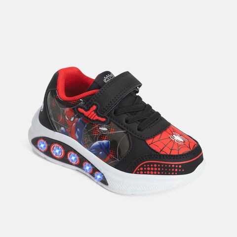 Tenis Con Luces Para Ni&ntilde;o Licenses Marvel Negro Freestone Walking Boys 3 +, 