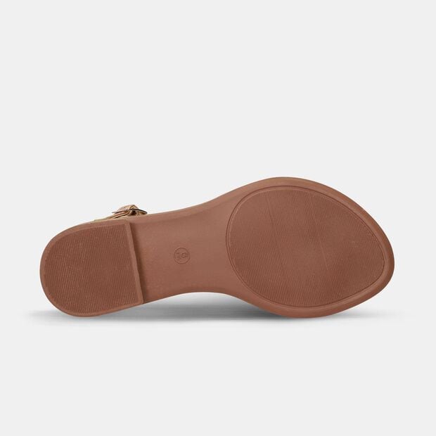 Sandalias Para Mujer Bata Oro Rosa Kata, 
