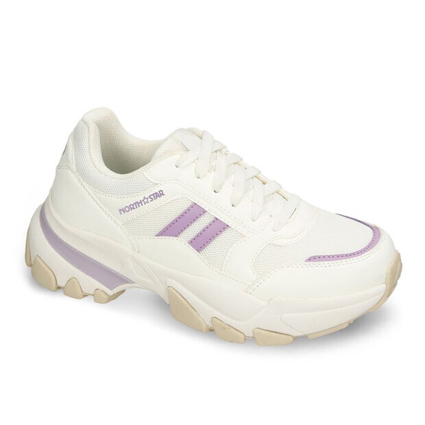Tenis Para Mujer North Star Blanco-Purpura Indira Move, 