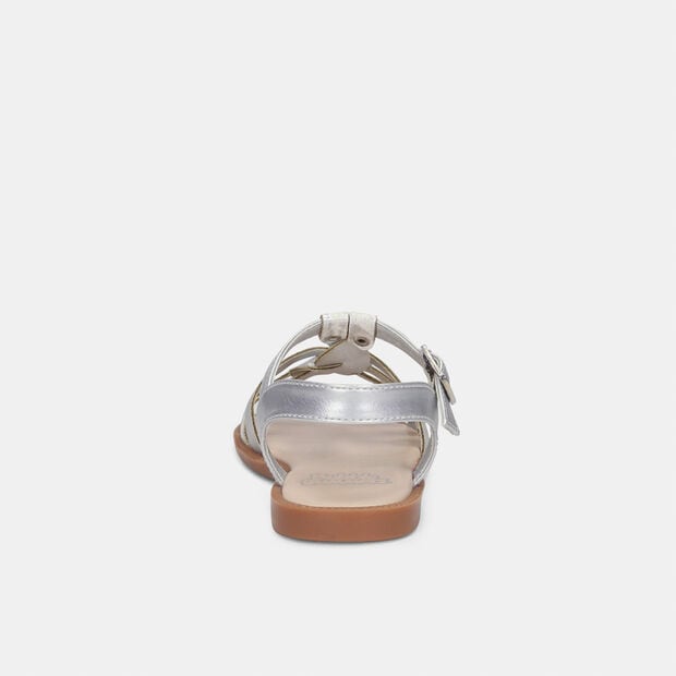 Sandalias Para Ni&ntilde;a Bubblegummers Gris Mary First Step Girls 1 +, 