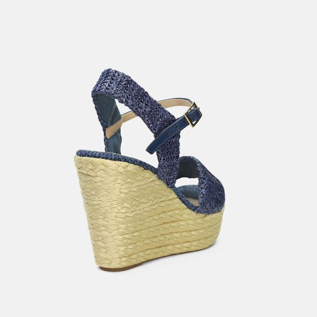 Sandalias Para Mujer Bata Azul Karoline, 