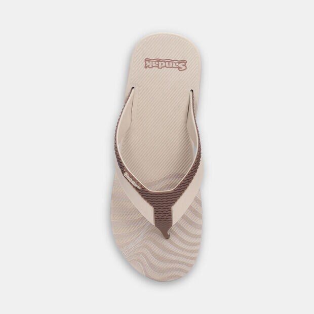 Chanclas Para Hombre Sandak Caf&eacute; Claro Atlantico Full Plastic, 