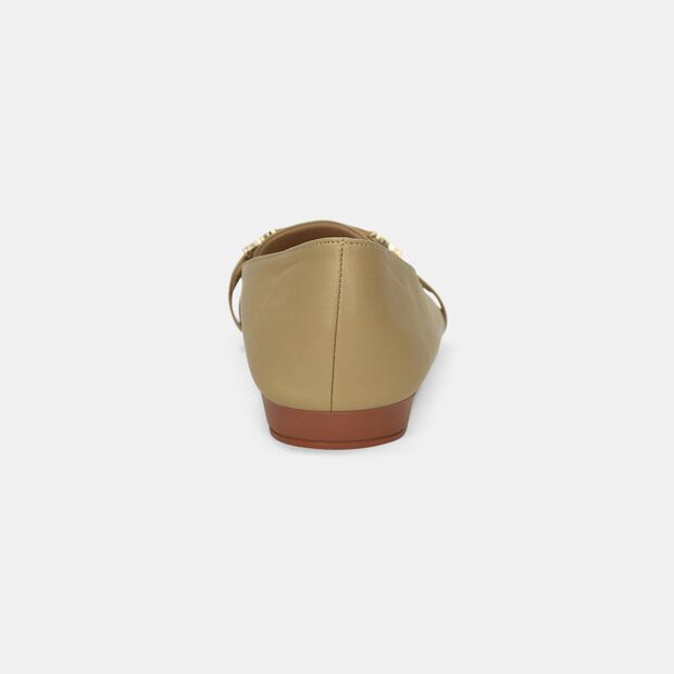 Baletas Para Mujer Bata Almendra, 