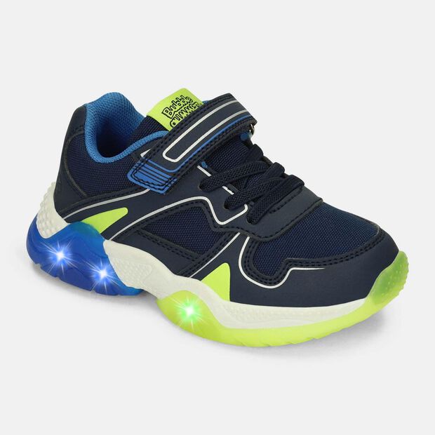 Tenis Con Luces Para Ni&ntilde;o Bubblegummers Petr&oacute;leo Ulrich Alpha Light, 