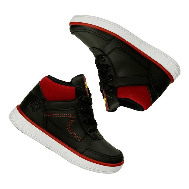 Botas Infantil Para Ni&ntilde;o Bubblegummers Negro-Borgo&ntilde;a Querido, 