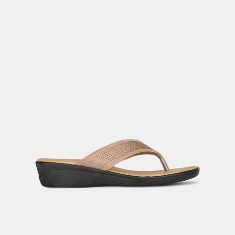 Bata Pink Flat Thongs for Women
