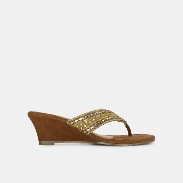 Red Label Heel Thongs for Women