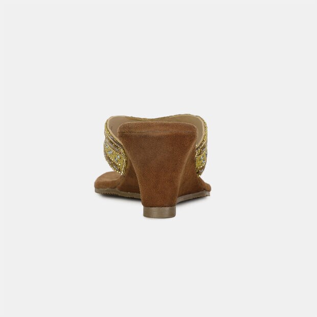 Red Label Heel Thongs for Women