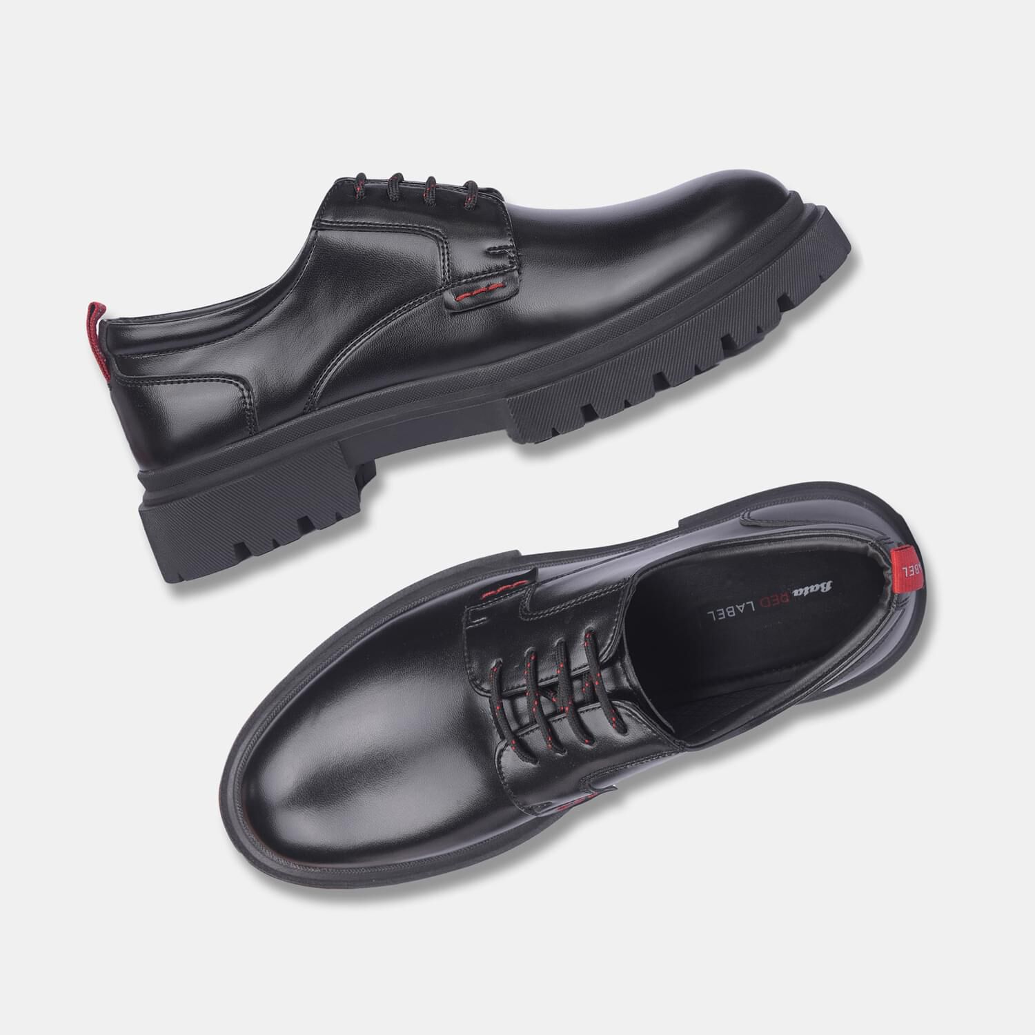 bata black casual shoes