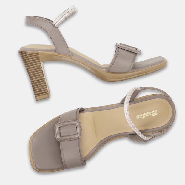 BATA TEXTURED HIGH-HEEL SANDALS FOR WOMEN