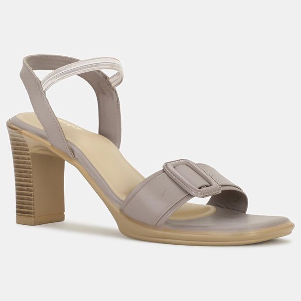 BATA TEXTURED HIGH-HEEL SANDALS FOR WOMEN