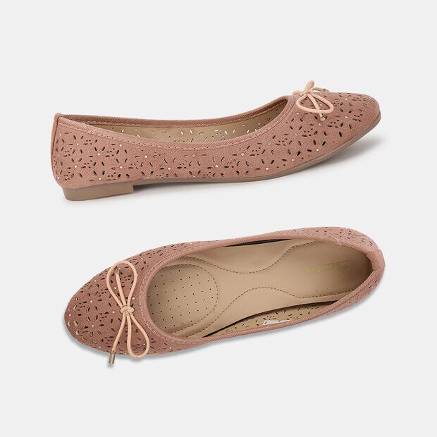 BATA EMBELLISHED BALLERINA FLATS FOR WOMEN