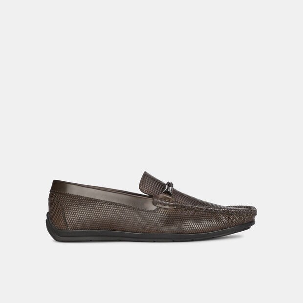BATA RED LABEL TEXTURED CASUAL LOAFERS FOR MEN