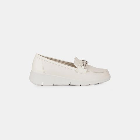 BATA COMFIT OFFWHITE LOAFERS FOR WOMEN