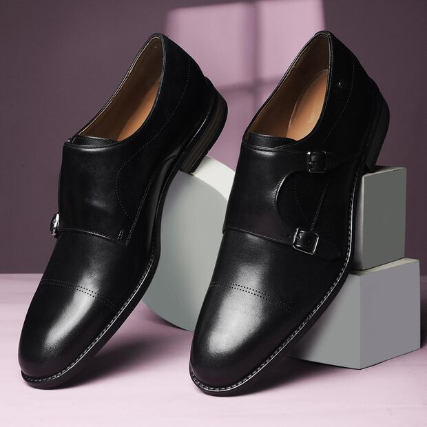 Hush Puppies Monk Strap Formal Shoes For Men