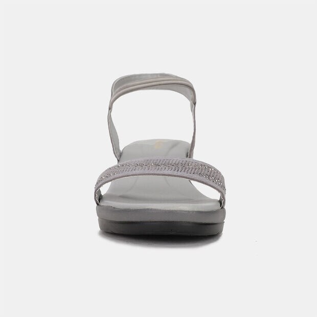 BATA EMBELLISHED MID-HEEL WEDGE SANDALS FOR WOMEN