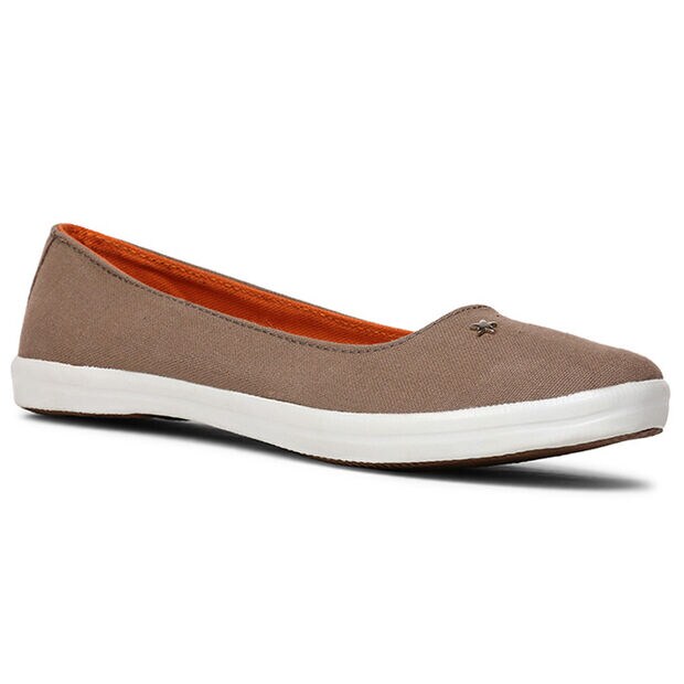 BATA SOLID FABRIC BALLERINAS FOR WOMEN