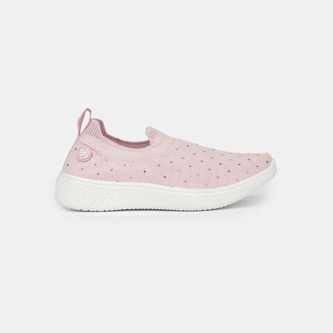 Bubblegummers Pink Slip-On Casual Shoes For Kids