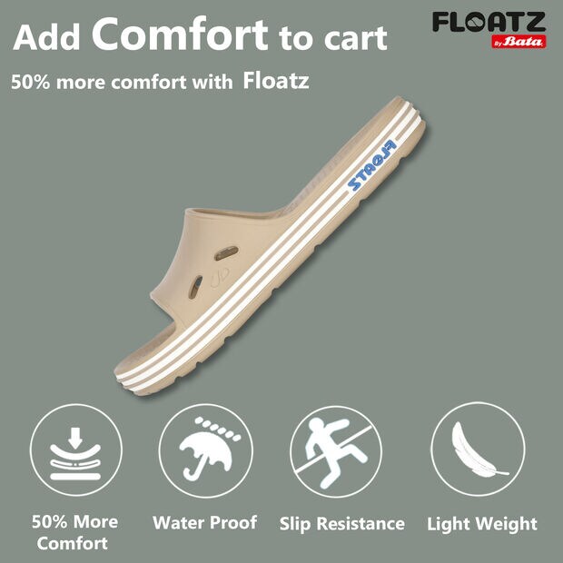 FLOATZ OPEN TOE CASUAL SLIDER MULES FOR MEN