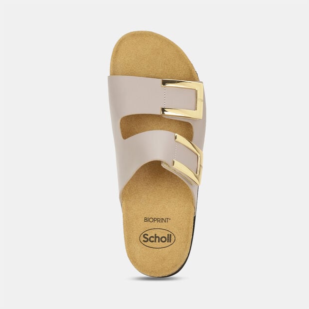 SCHOLL LEATHER MULES FOR WOMEN