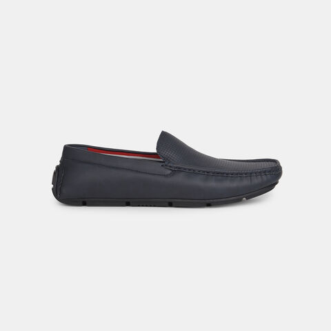 Red Label Navy Loafers For Men