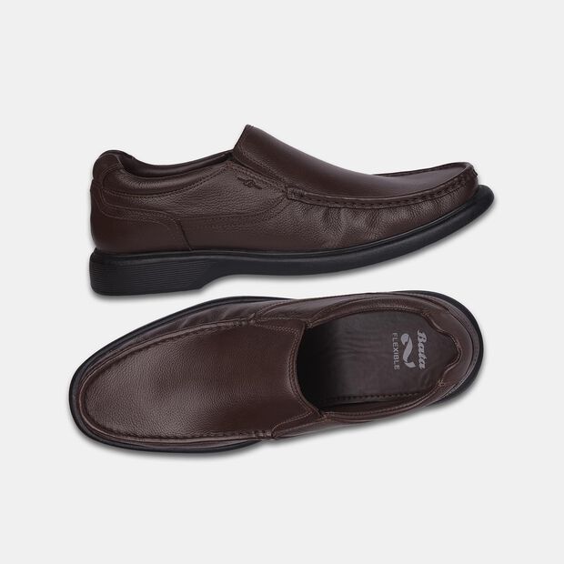 BATA LEATHER FORMAL SLIP-ON SHOES FOR MEN