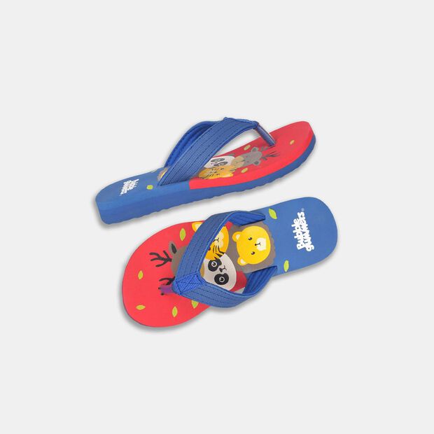 BUBBLEGUMMERS PRINTED THONG FLIP FLOPS FOR KIDS
