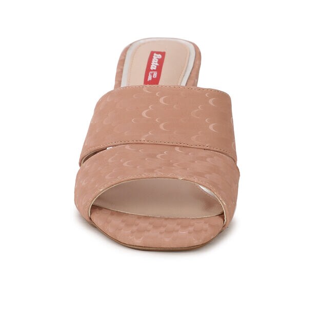 BATA BLOCK HEEL MULES FOR WOMEN